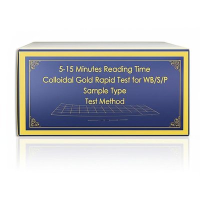 5-15 Minutes Reading Time Colloidal Gold Rapid Test for WB/S/P Sample Type Test Method