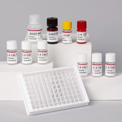IL-6 Interleukin 6 Elisa Test Kit With 2-3 Hours Assay Time Biovantion Serum / Plasma Format 18 Months Shelf Life