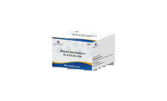 IL-6 Interleukin 6 Elisa Test Kit With 2-3 Hours Assay Time Biovantion Serum / Plasma Format 18 Months Shelf Life