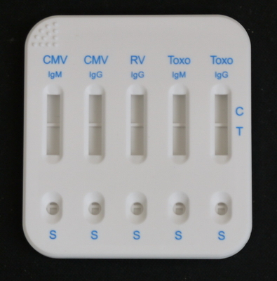 CMV IgM/IgG RV IgG TOXO IgG/IgM Combo Cassette Sensitivity Colloidal Gold Urine Test Cassette Kit