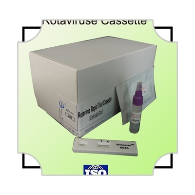 IVD Rotavirus Rapid Cassette Colloidal Gold Rapid Test For Hospital Diagnosis 2-30C Shelf Life 24 Months