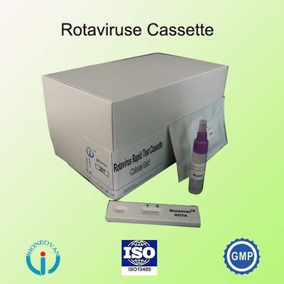 IVD Rotavirus Rapid Cassette Colloidal Gold Rapid Test For Hospital Diagnosis 2-30C Shelf Life 24 Months