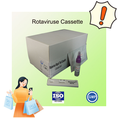 IVD Rotavirus Rapid Cassette Colloidal Gold Rapid Test For Hospital Diagnosis 2-30C Shelf Life 24 Months