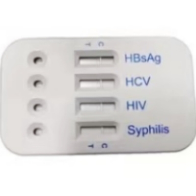 Biovantion HBsAg HCV HIV Syphilis 4 In 1 Rapid Test Card For Human Test 96 Tests Easy Operation