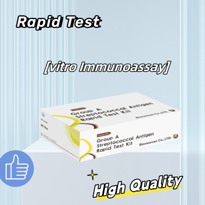 High Accuracy GAS Groud A Stretococcal Antigen Rapid Test Kit 50 Tests Rapid Reading