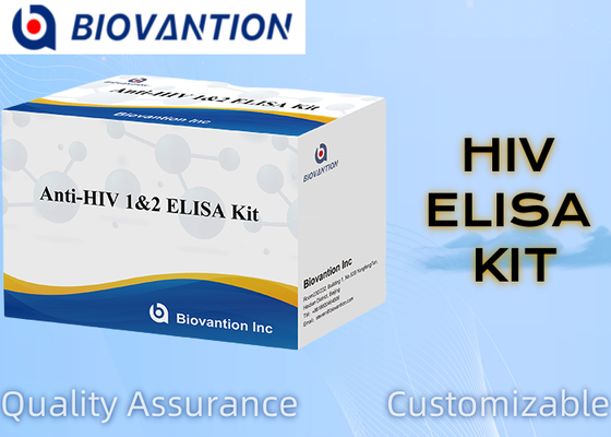 Biovantion 4th Generation HIV Ab Ag ELISA Kit with High Sensitivity and 96 Tests for Early Detection