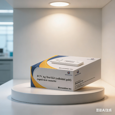 Feline FCV Antigen Rapid Test Kit with High Sensitivity and 5-10 Minute Results Using Double Antibody Sandwich Method