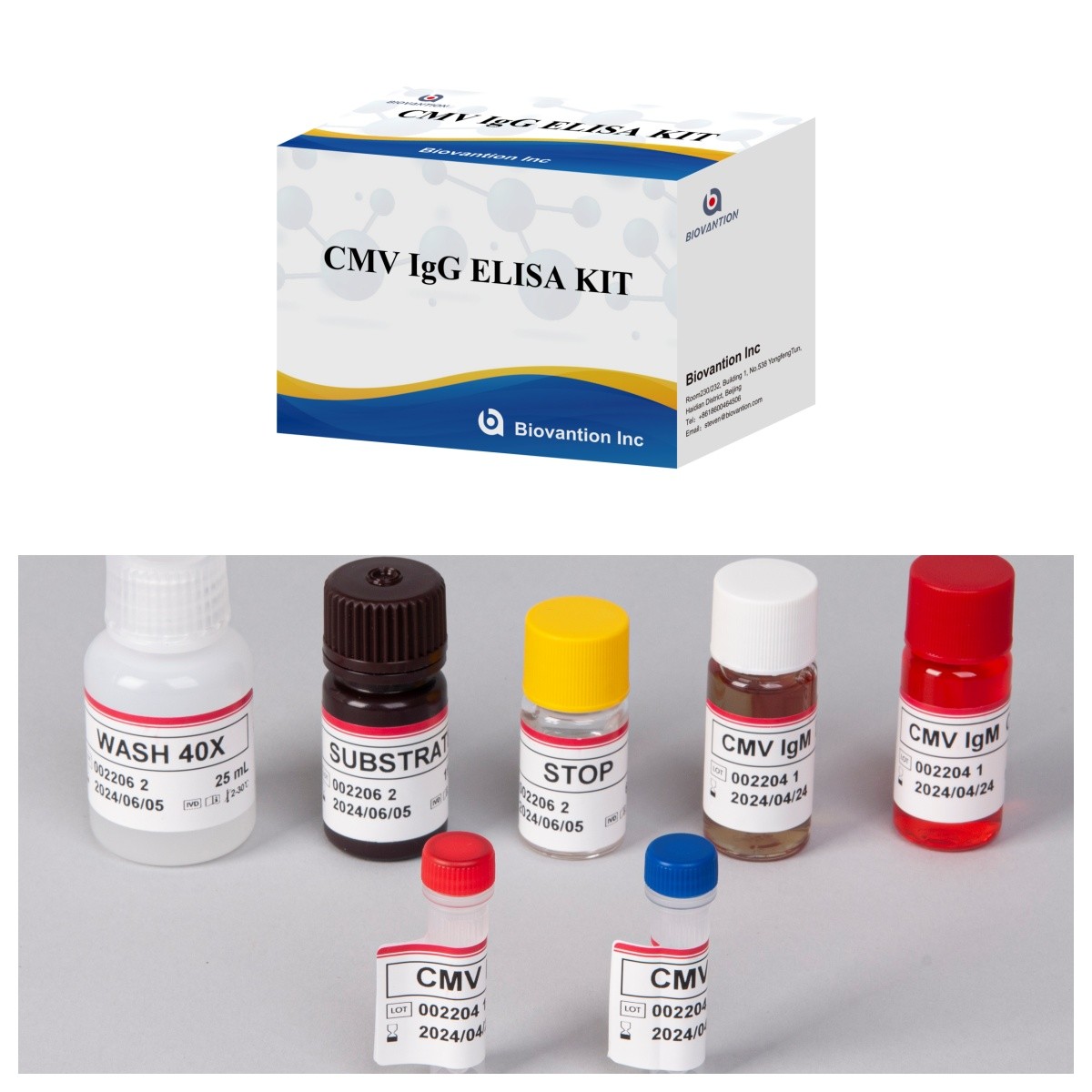 Enzyme Immunoassay Reagents Elisa Test Kit For Detection Of ...