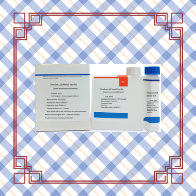 Biochemical Test FOB Fecal Occult Blood Quantitative Determination Blood Test Kit With 96 Test