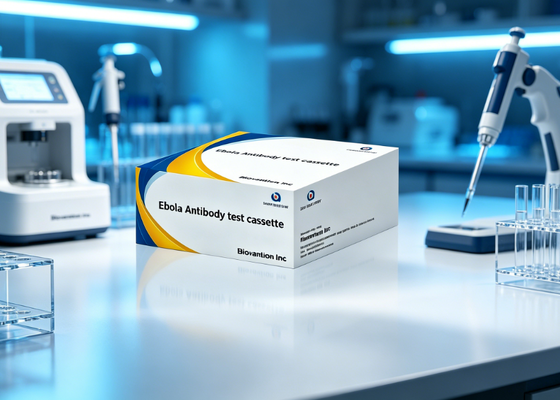 Fast accurate cost-effective and customizable Ebola virus antigen rapid test strips Non-machine operable with colloidal gold method